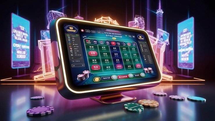 Tampilan aplikasi pesat777 di layar Android dan iOS dengan menu permainan slot dan taruhan olahraga